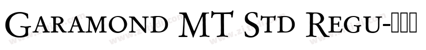 Garamond MT Std Regu字体转换